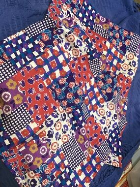 2 floral homemade pillow shams beautiful colors 20” by 17”